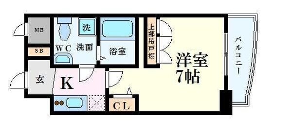 アドバンス心斎橋ラシュレ　の物件間取画像